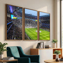 Tottenham Hotspur Stadium Canvas Print, Match Day Triple