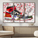 Jordan Shoes Graffiti Wall Art Canvas Print- Jordan Graffiti by MyGreatCanvas | Canvas Wall Art Prints | Photo Prints & Wall Decor