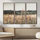 Rustic Field Landscape Wall Art Print, Giclee Canvas Wall