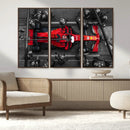 Ferrari Pit Stop Canvas Wall Art – Precision and Speed