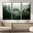Foggy Forest Wall Art – Tranquil Green Woodland Canvas by MyGreatCanvas | Canvas Wall Art Prints | Photo Prints & Wall Decor