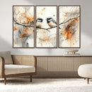 Abstract Watercolor Chickadee Bird Canvas Wall Art Print - by MyGreatCanvas | Canvas Wall Art Prints | Photo Prints & Wall Decor