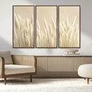 Grass Wall Art Print - Elegant Neutral Decor for Living