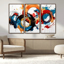 Abstract Wall Art, Rings Wall Art Canvas Print