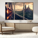 Harry Castle Wall Art Canvas Print, Wizard School Wall Art