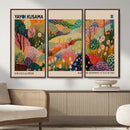Yayoi Kusama Japanese Art Canvas Print, Abstract Art, Large