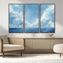 Abstract Ocean Print Artwork- Serene Blue Ocean Canvas Wall by MyGreatCanvas | Canvas Wall Art Prints | Photo Prints & Wall Decor