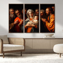 Religious Canvas Wall Art Print - Madonna and Child with