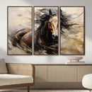 Abstract Horse Wall Art Canvas Print – Large Western
