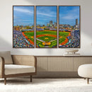 Wrigley Field Chicago Cubs Panoramic Canvas Print –
