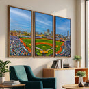 Wrigley Field Chicago Cubs Panoramic Canvas Print –