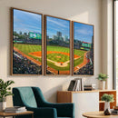 Wrigley Field Chicago Cubs Panoramic Canvas Print –