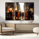 Abstract Jazz Art Wall Art Canvas Print – Colorful Musical