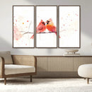 Cardinal Bird Canvas Wall Art - Male and Female Cardinal by MyGreatCanvas | Canvas Wall Art Prints | Photo Prints & Wall Decor