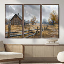 Rustic Autumn Farmhouse Wall Art Canvas Print – Serene