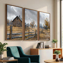 Rustic Autumn Farmhouse Wall Art Canvas Print – Serene