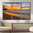 Tropical Beach Wall Art – Framed Sunset Ocean Canvas by MyGreatCanvas | Canvas Wall Art Prints | Photo Prints & Wall Decor