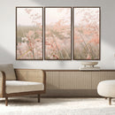 Pastel Grasses Wall Art Canvas Print – Framed Soft Meadow