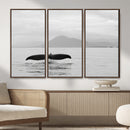 Whale Tail Wall Art – Framed Black White Ocean Canvas by MyGreatCanvas | Canvas Wall Art Prints | Photo Prints & Wall Decor