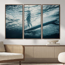 Underwater Surf Wall Art – Framed Ocean Wave Canvas Artwork, by MyGreatCanvas | Canvas Wall Art Prints | Photo Prints & Wall Decor