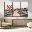 Joshua Tree Wall Art Canvas Print – Framed Desert Road Scene by MyGreatCanvas | Canvas Wall Art Prints | Photo Prints & Wall Decor