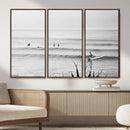 Surfer Silhouette Wall Art Canvas Print – Framed Calm Ocean by MyGreatCanvas | Canvas Wall Art Prints | Photo Prints & Wall Decor
