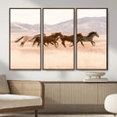 Wild Horse Wall Art Canvas Print – Framed Rustic Western Art by MyGreatCanvas | Canvas Wall Art Prints | Photo Prints & Wall Decor