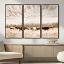 Longhorn Cattle Wall Art Canvas Print – Framed Texas Ranch