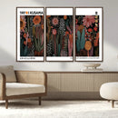 Modern Japanese Wall Art Canvas Print – Framed Abstract