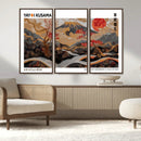 Mount Fuji Wall Art Canvas Print – Framed Abstract Mount