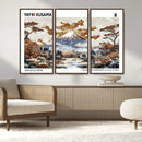 Modern Japanese Wall Art Canvas Print – Framed Abstract
