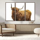 Highland Cow Wall Art Canvas Print – Framed Farmhouse Rustic by MyGreatCanvas | Canvas Wall Art Prints | Photo Prints & Wall Decor