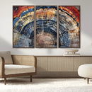 Tree Rings Wall Art Canvas Print – Framed Petrified Wood by MyGreatCanvas | Canvas Wall Art Prints | Photo Prints & Wall Decor
