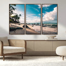 Tropical Beach Wall Art Canvas Print – Framed Ocean Waves by MyGreatCanvas | Canvas Wall Art Prints | Photo Prints & Wall Decor