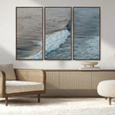 Ocean Waves Wall Art Canvas Print – Framed Coastal Serenity