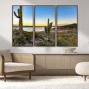 Saguaro Cactus Wall Art Canvas Print – Framed Desert Sunset by MyGreatCanvas | Canvas Wall Art Prints | Photo Prints & Wall Decor