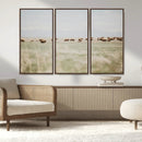 Bison Herd Wall Art Canvas Print – Framed Western Bison