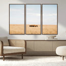 Bison Grassland Wall Art – Framed Minimal Nature Canvas by MyGreatCanvas | Canvas Wall Art Prints | Photo Prints & Wall Decor