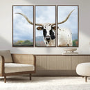 Texas Longhorn Wall Art Canvas Print – Framed Western Rustic by MyGreatCanvas | Canvas Wall Art Prints | Photo Prints & Wall Decor