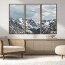 Snowy Peaks Wall Art Canvas Print – Alpine Wilderness