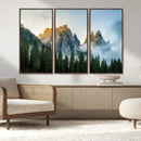 Wilderness Wall Art Canvas Print – Misty Forest Nature