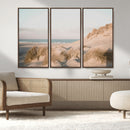 Beach Landscape Wall Art Canvas Print – Framed Sand Dune