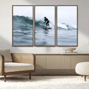 Surfer on Wave Wall Art Canvas Print – Framed Ocean by MyGreatCanvas | Canvas Wall Art Prints | Photo Prints & Wall Decor