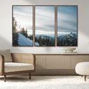 Snowy Mountains Wall Art Canvas Print – Framed Alpine by MyGreatCanvas | Canvas Wall Art Prints | Photo Prints & Wall Decor