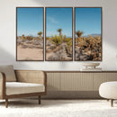 Joshua Tree Wall Art Canvas Print – Framed Desert Landscape