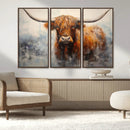 Scottish Highland Wall Art Canvas Print, Framed Longhorn Art by MyGreatCanvas | Canvas Wall Art Prints | Photo Prints & Wall Decor