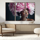 Black Beauty Petal Crown Wall Art Canvas Print – Floral by MyGreatCanvas | Canvas Wall Art Prints | Photo Prints & Wall Decor