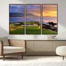 Pebble Beach Golf Wall Art Canvas Print – Iconic Coastal by MyGreatCanvas | Canvas Wall Art Prints | Photo Prints & Wall Decor