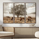 Texas Longhorn Cattle Wall Art, Rustic Western Ranch Canvas by MyGreatCanvas | Canvas Wall Art Prints | Photo Prints & Wall Decor