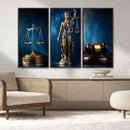 Lady Justice Wall Art Canvas Print – Elegant Gold Legal by MyGreatCanvas | Canvas Wall Art Prints | Photo Prints & Wall Decor